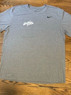 Nike Gray Short Sleeve Dri-FIT 'Rise & Conquer' Tee athletic wear